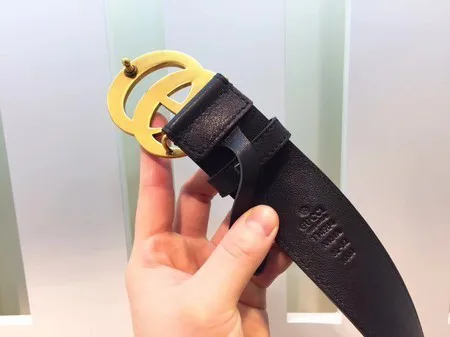 Gucci Leather Belt 414529 Black HY480dV68