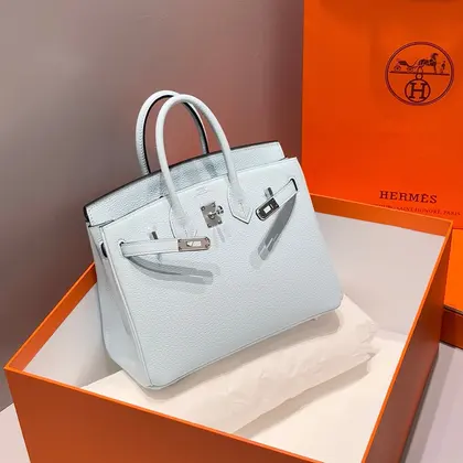 HN 25 in Cloud Blue Silver Hardware — Hermès Handbags sample