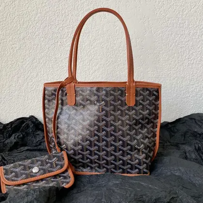 GOYARD Goyardine Artois PM Black Gold 1659542 — Goyard Handbags sample