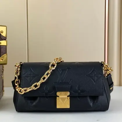 Louis Vuitton LV Favorite Replica Black Handbags 24x14cm — Louis Vuitton Handbags sample