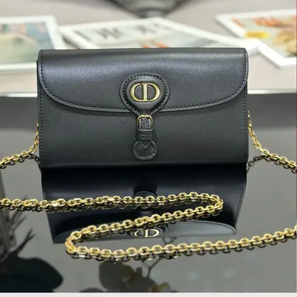 Dior Bobby Women’s Crossbody Bag Super Black Smooth Leather 21.5x12x4cm — Dior Handbags sample