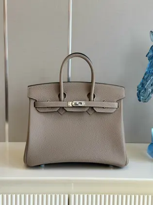 HN gray with sliver hardware (size 30) — Hermès Handbags sample