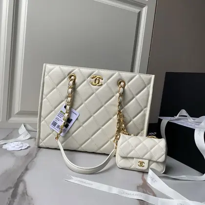 Chanel SMALL TOTE White — Chanel Handbags sample