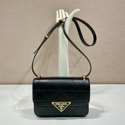 Prada Pattina in Pelle Calfskin Black — Prada Handbags sample