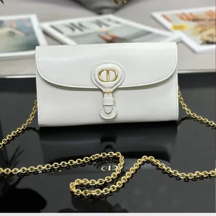 Dior Bobby Women’s Crossbody Bag Super White Smooth Leather 21.5x12x4cm — Dior Handbags sample