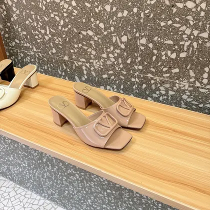 Valentino Women Nude Patent Leather Heels — Valentino Handbags sample