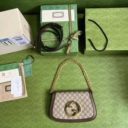 Gucci Blondie Branded Women’s Handbag with Ophidia Pattern 28x16x4cm — Gucci Handbags sample