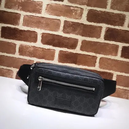 GUCCI GG Supreme Black Belt Bag Black — Gucci Handbags sample