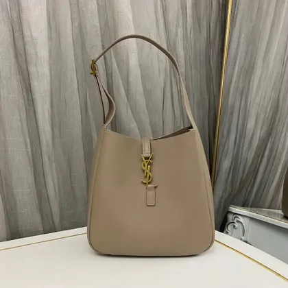 Saint Laurent Le 5 à 7 Supple Hobo Bag Beige Colour — Saint Laurent Handbags sample