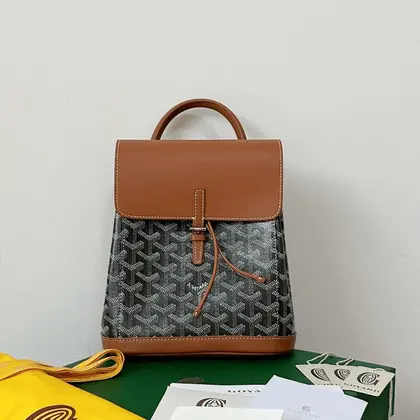 Goyard Mini Backpack Brown Super Quality Monogram Pattern Size 23x19cm — Goyard Handbags sample