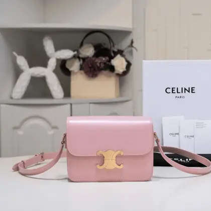 Celine Mini Handbag Pink Smooth Leather 19cm — Celine Handbags sample