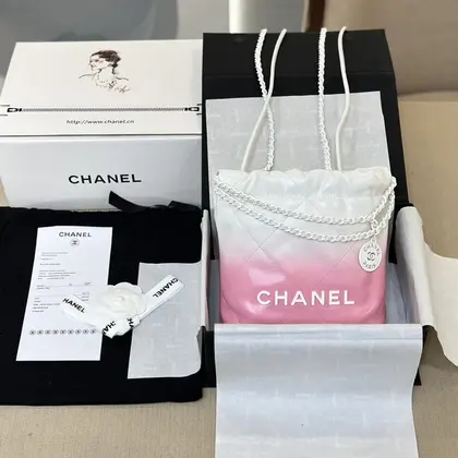 Chanel 11 Handbag 22 Mini Mix White Pink Woman’s 20cm — Chanel Handbags sample