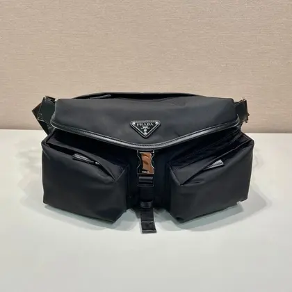 Belt Bag 27 in Black Re-nylon — Prada Handbags sample