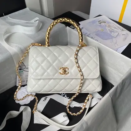 Chanel Coco Handle Small White — Chanel Handbags sample
