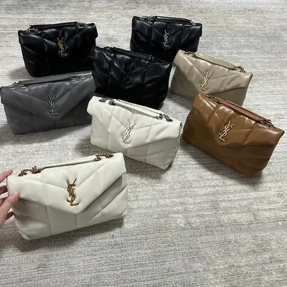 SAINT LAURENT LOULOU TOY PUFFER In Lambskin — Saint Laurent Handbags sample
