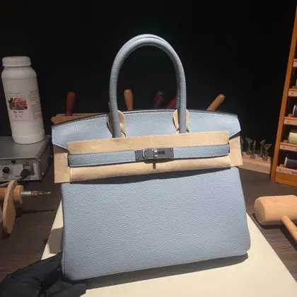 HN 25 Cloud Blue* Togo Leather *silver* Hardware — Hermès Handbags sample