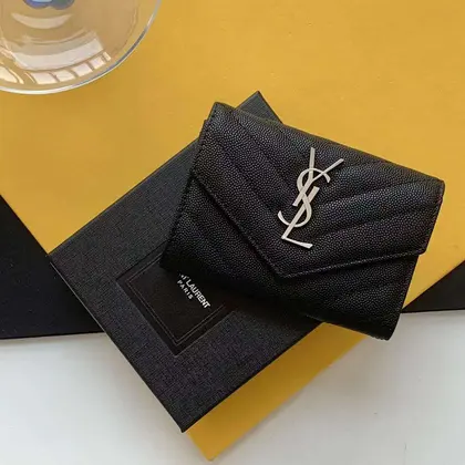 Ysl wallet with Sliver hardware — Saint Laurent Handbags sample