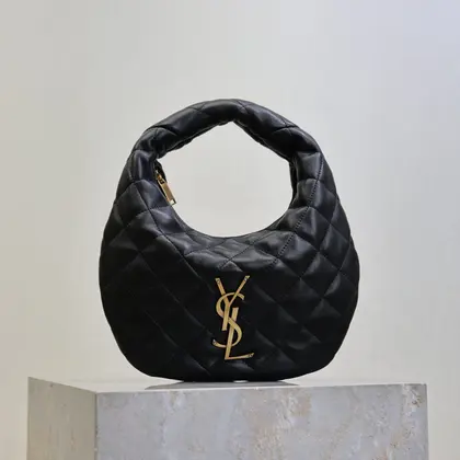 YSL Icarino 17 in Black Quilted Gold Hardware — Saint Laurent Handbags sample