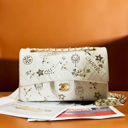 Chanel Flap Bag Leather Bag with Gold Hardware — Chanel Handbags sample