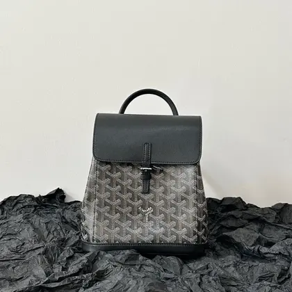 Goyard Mini Backpack Black Super Quality Monogram Pattern Size 23x19cm — Goyard Handbags sample