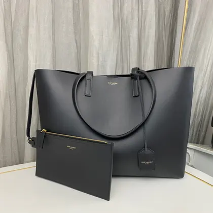 SAINT LAURENT East West grained leather tote — Saint Laurent Handbags sample