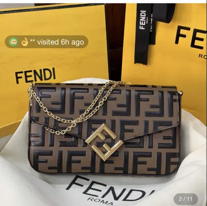Fendi FF Diamonds Wallet on Chain bag i — Fendi Handbags sample