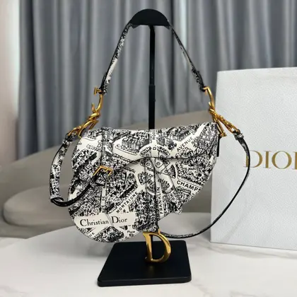 Dior 11 Handbags Saddle Bag Woman’s Lock Gold 25x20x6cm — Dior Handbags sample