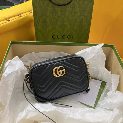 GG Marmont mini camera bag — Gucci Handbags sample