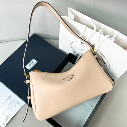 Prada Medium Aimée Shoulder Bag | Beige — Prada Handbags sample