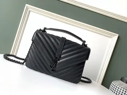 YSL College Medium Quilted Leather Bag — Saint Laurent Handbags sample