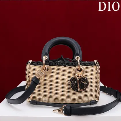 Dior D-Joy Lady Wicker Handbag 22cm — Dior Handbags sample