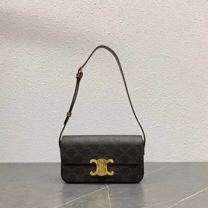 Celine Triomphe Handbag Printed Logo Super Quality Smooth Leather 20x12cm — Celine Handbags sample