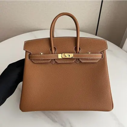 HN 25 Gold colour with Gold Hardware — Hermès Handbags sample
