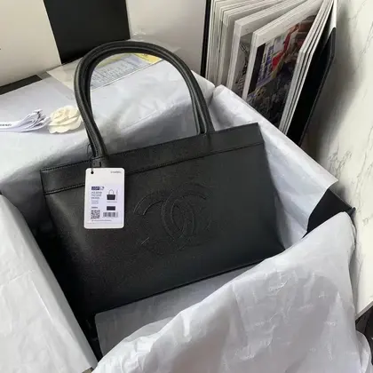 Chanel Vintage Classic Like Auth Handbags Black Woman’s 30x21x8cm — Chanel Handbags sample