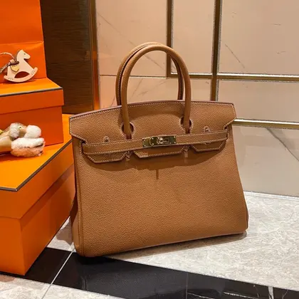 HN 30cm Gold Togo Leather Gold Hardware — Hermès Handbags sample