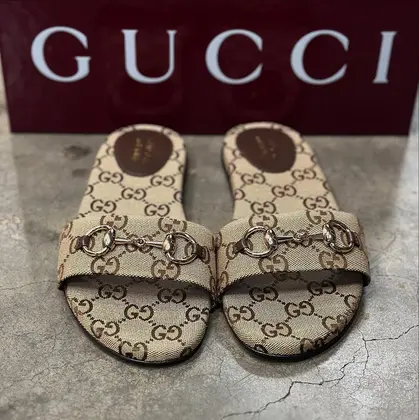 Gucci Siaga Horsebit Slide Sandals — Gucci Handbags sample