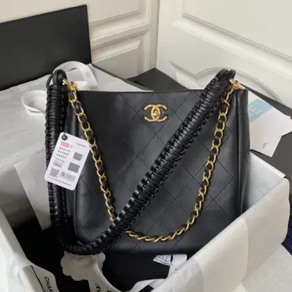 Chanel 23A Hobo Calfskin Black — Chanel Handbags sample