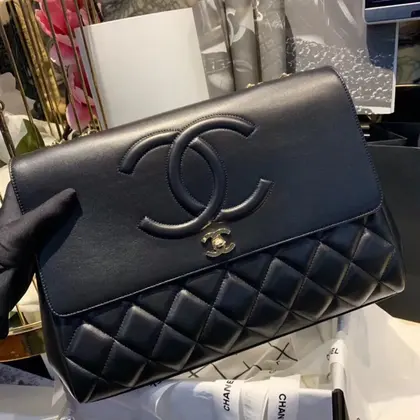 Chanel Shopping Handbags Woman’s Black Leather 33x23x11cm — Chanel Handbags sample