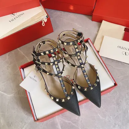 Valentino Women Black Leather Studded Pumps — Valentino Handbags sample