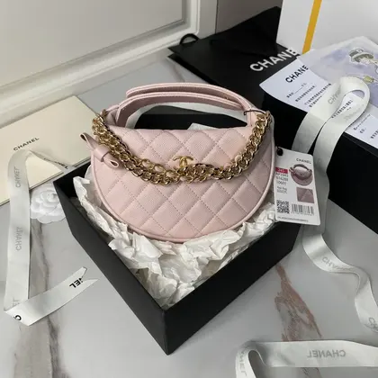 Chanel mini gold chain bag, light pink CN628 — Chanel Handbags sample