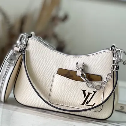 Louis Vuitton LV Marellini EPI White Full Set Replica Handbags 20cm — Louis Vuitton Handbags sample