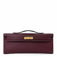 Hermes Kelly Clutch Burgundy — Hermès Handbags sample