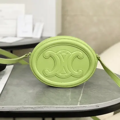 Celine Mini Handbag Replica 11 Green Smooth Leather 16×12.5x4cm — Celine Handbags sample