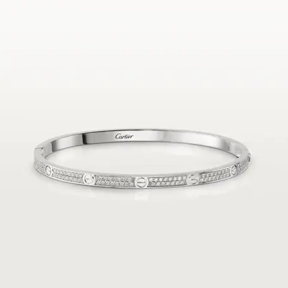 Cartier Inspired LOVE bracelet, small model, paved — Cartier Jewelry sample