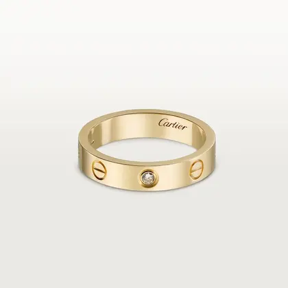 Cartier Inspired LOVE wedding band, 1 diamond — Cartier Jewelry sample