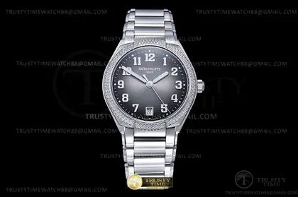 Twenty-4 Ladies Dia SS SS Grey Num PPF A324 — Patek Philippe Watches sample