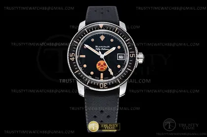 Fifty Fathoms Date SS RU Black GSF A1151 — Blancpain Watches sample