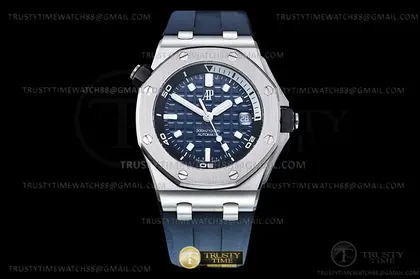 Royal Oak Offshore Diver 15720 SS RU Blue APF A4308 — Audemars Piguet Watches sample