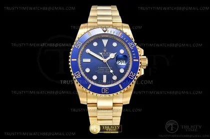 Submariner 116618LB Wrp 904 YG YG Blue KF VR3135 — Rolex Watches sample