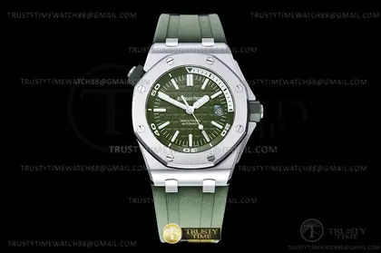 Royal Oak Offshore Diver 15710 SS RU Green APSF A3120 — Audemars Piguet Watches sample